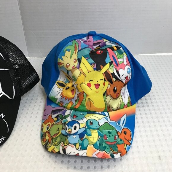 2 KIDS HATS POKEMON AND SPIDERMAN ADJUSTABLE NEW - Picture 2 of 7
